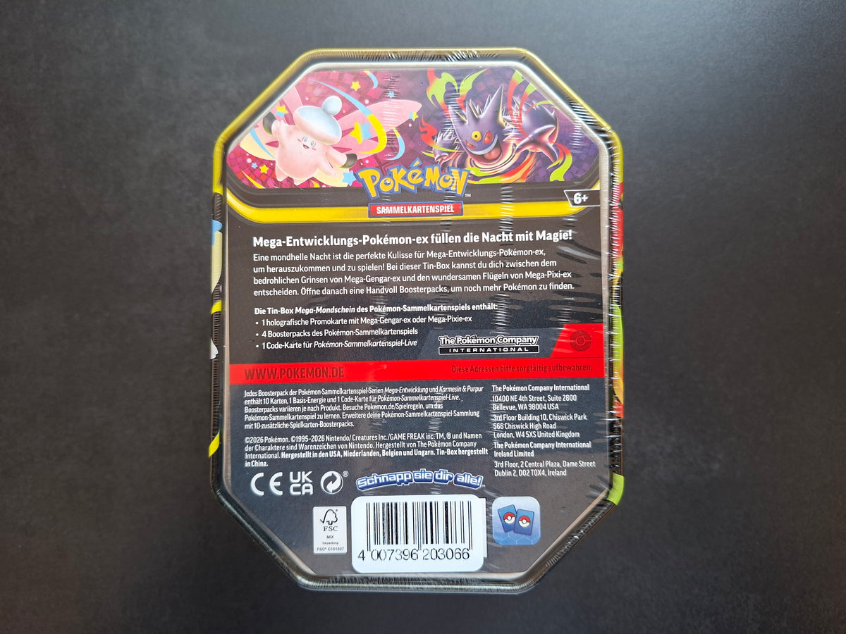 Pokémon Mega-Mondschein Tin-Box - Mega-Gengar-ex (DE)