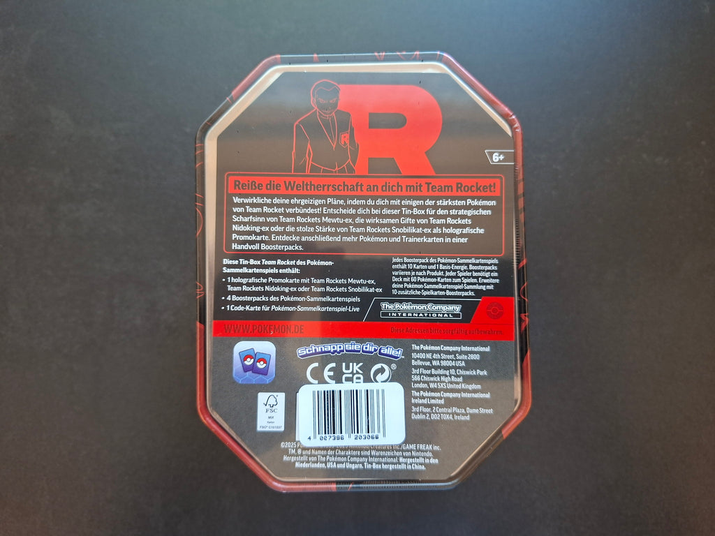 Pokémon Team Rocket Tin-Box - Nidoking-ex (DE)