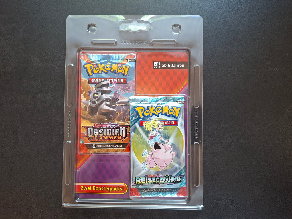Pokémon 2-Pack-Blister - Obsidianflammen & Reisegefährten (DE)