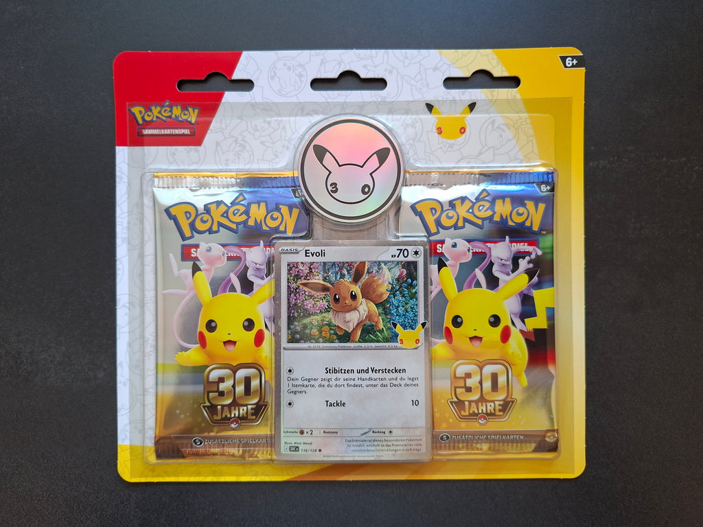 Pokémon 30 Jahre 2-Pack-Blister Evoli (DE)