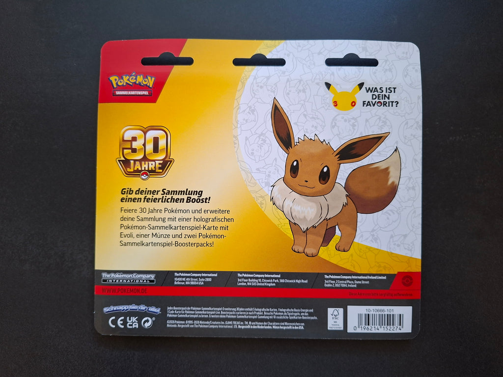 Pokémon 30 Jahre 2-Pack-Blister Evoli (DE)