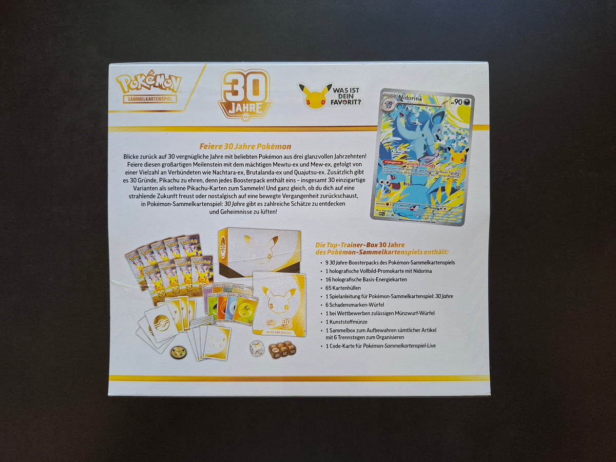 Pokémon 30 Jahre Top-Trainer-Box (DE)