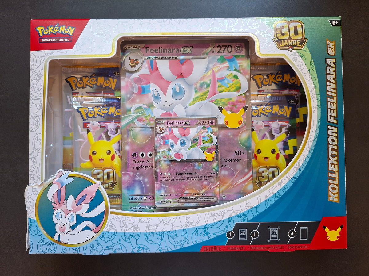 Pokémon 30 Jahre Kollektion Feelinara-ex - VERPACKUNGSRISS (DE)
