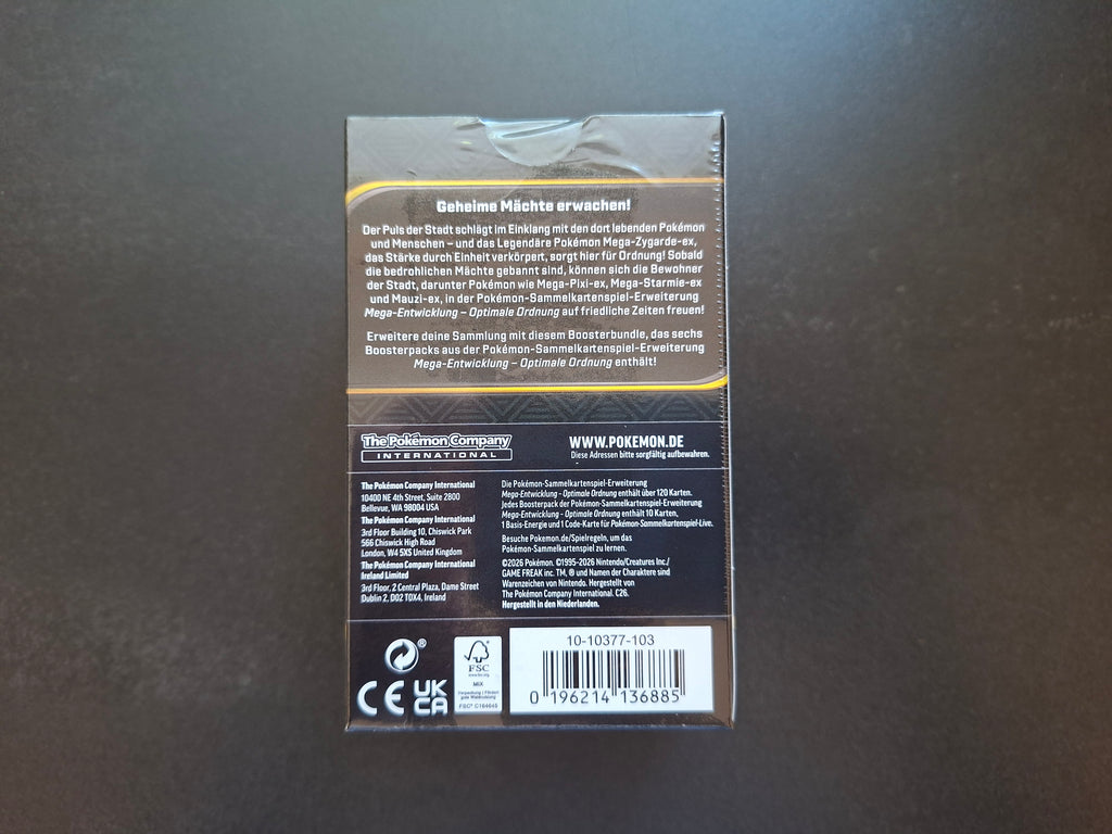 Pokémon Optimale Ordnung Booster Bundle (DE)
