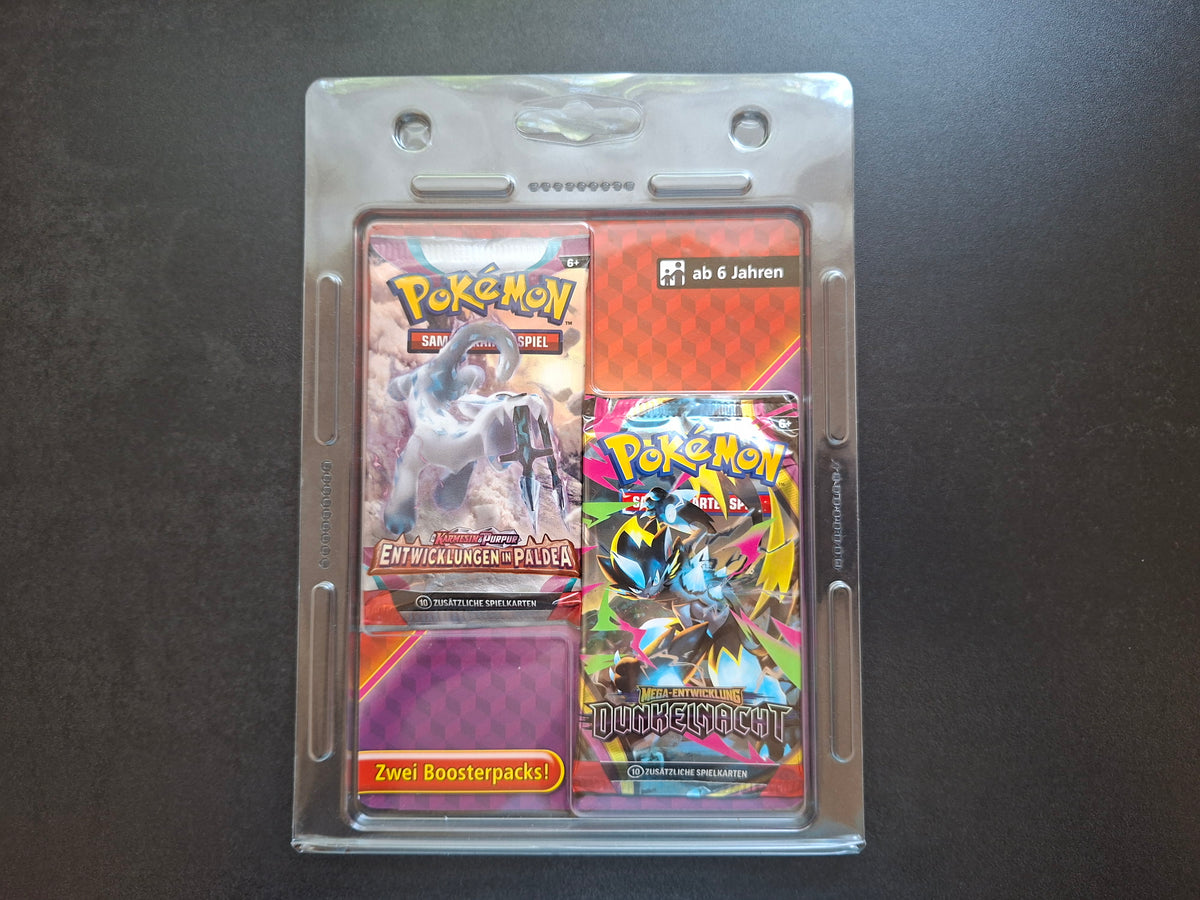 Pokémon 2-Pack-Blister - Entwicklungen in Paldea & Dunkelnacht (DE)