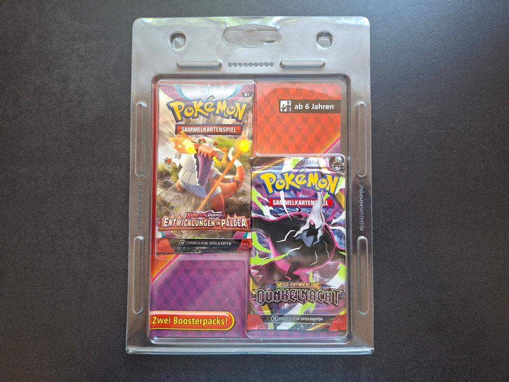 Pokémon 2-Pack-Blister - Entwicklungen in Paldea & Dunkelnacht (DE)