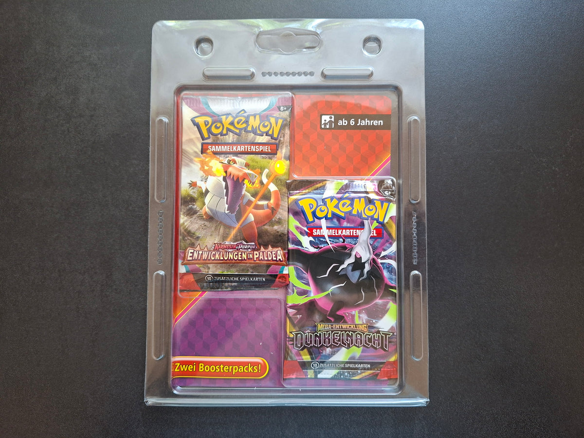 Pokémon 2-Pack-Blister - Entwicklungen in Paldea & Dunkelnacht (DE)