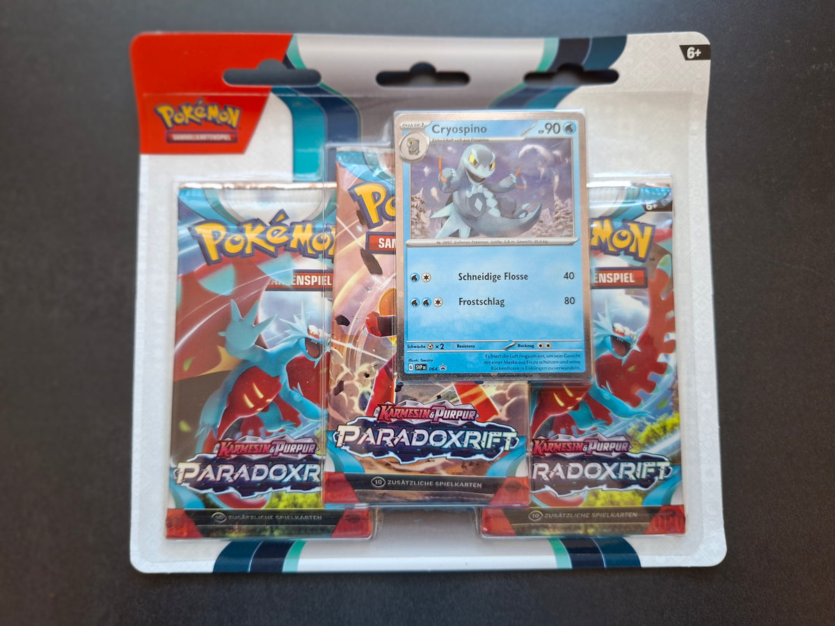 Pokémon Paradoxrift 3-Pack-Blister - Promo-Auswahl (DE)