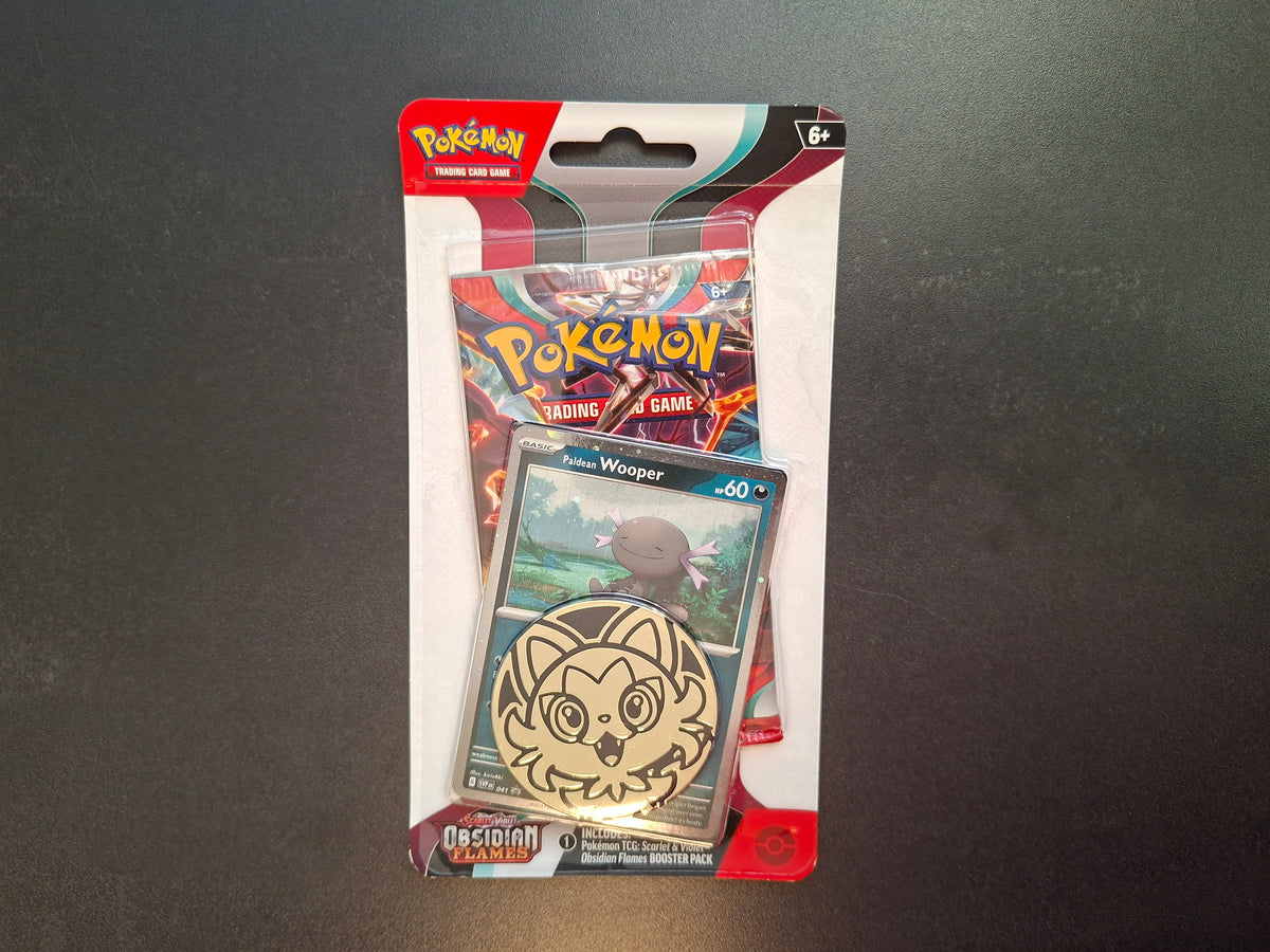 Pokémon Obsidian Flames 1-Pack-Blister - Promo-Auswahl + Münze (EN)