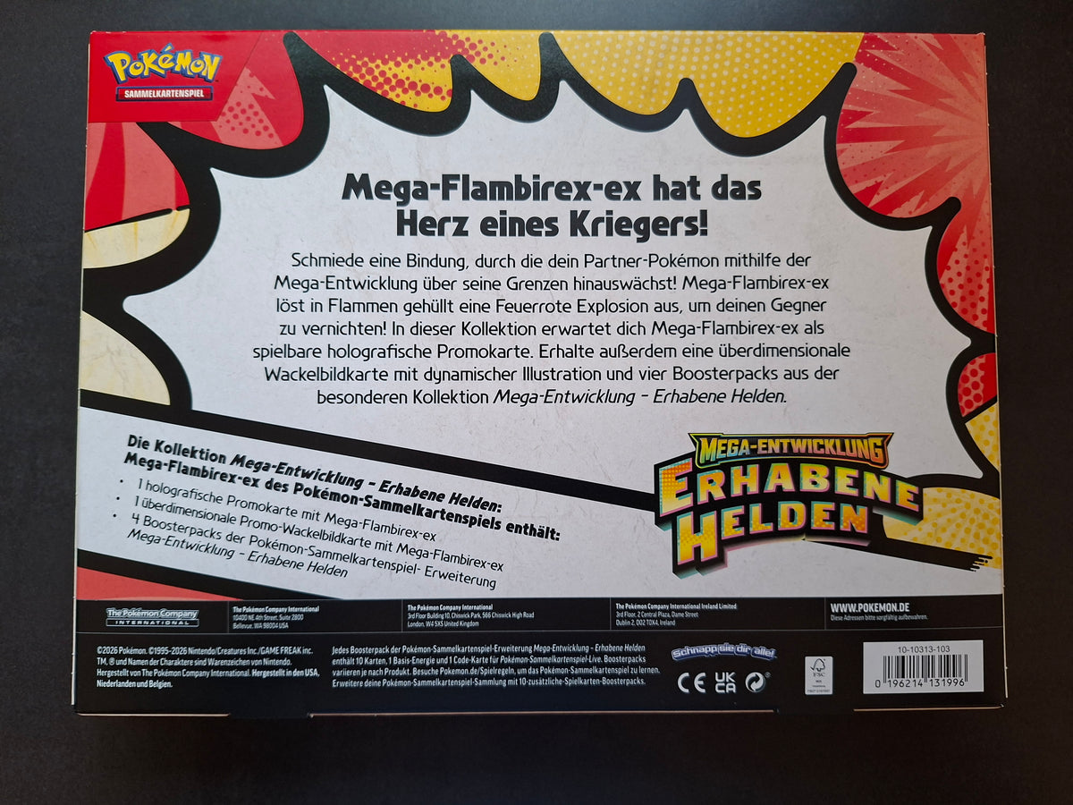 Pokémon Erhabene Helden Kollektion Mega VERPACKUNGSRISSE (DE)