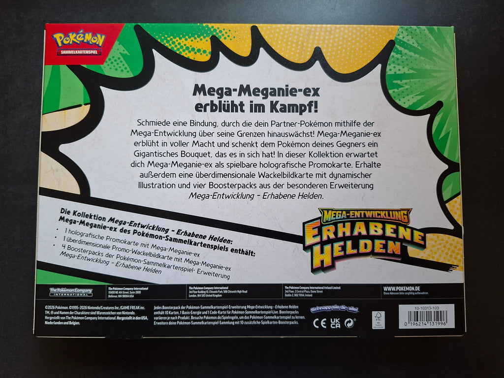 Pokémon Erhabene Helden Kollektion Mega VERPACKUNGSRISSE (DE)