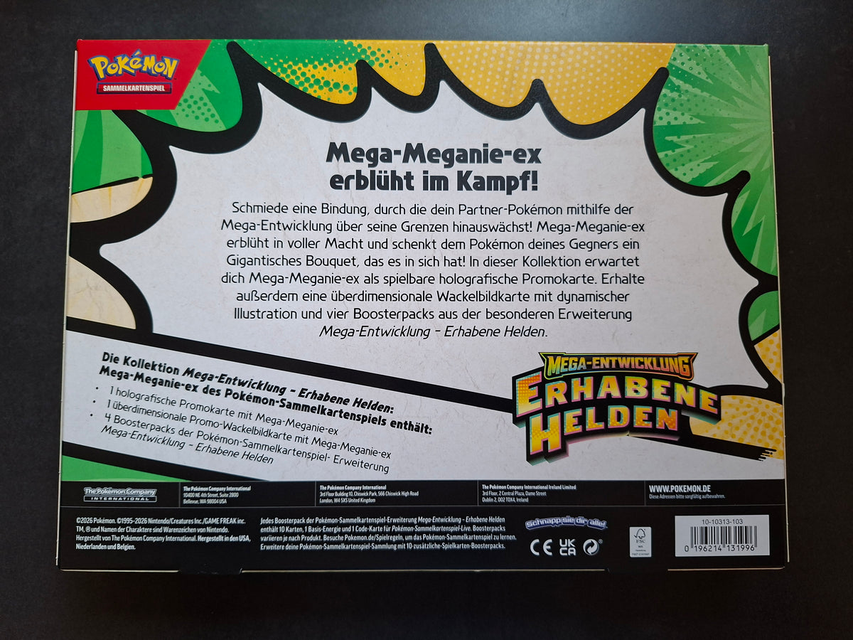 Pokémon Erhabene Helden Kollektion Mega VERPACKUNGSRISSE (DE)