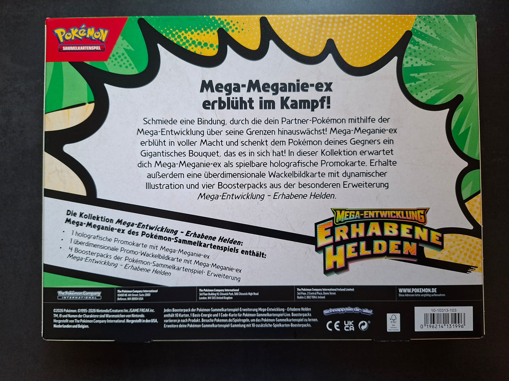 Pokémon Erhabene Helden Kollektion Mega VERPACKUNGSRISSE (DE)